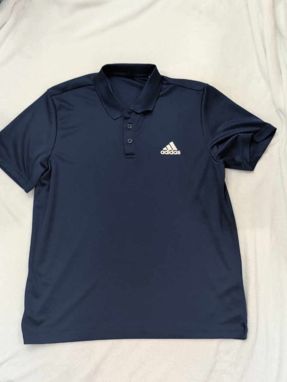 Dark Blue Adidas Performance Polo Size Large